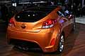 Coup Hyundai Veloster posteriore con doppia marmitta di scarico